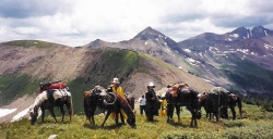 Trail Riding in the Rocky Mountains